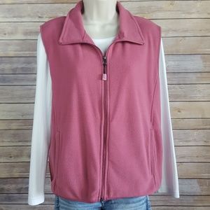 Baxter and Wells,  rose color fleece vest